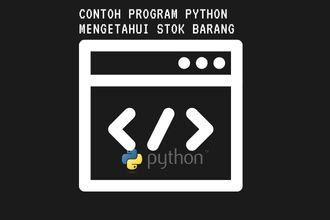 Program Python Mengetahui Stok Barang
