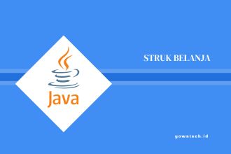 Contoh Program Java Struk Belanja